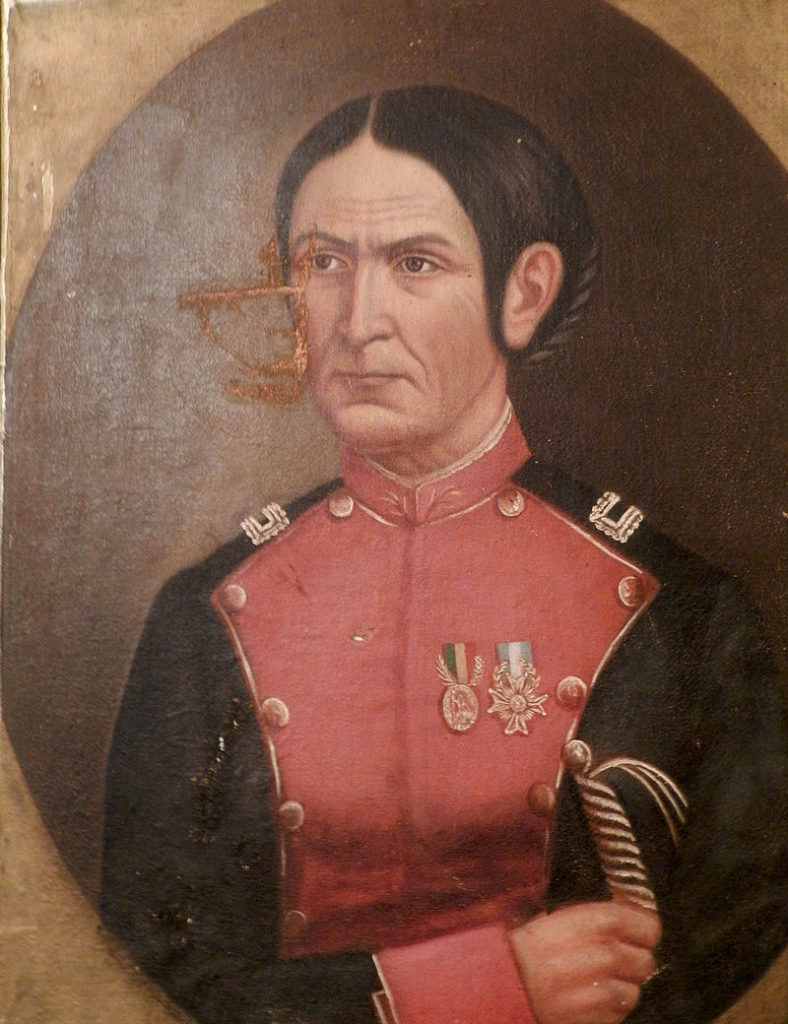Juana Asurdui Llanos de Padilla, comandante de la tropas de la Republiqueta de La Laguna.